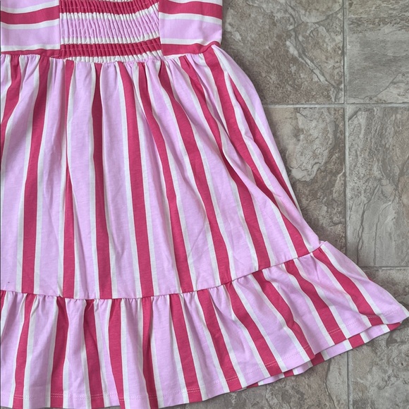 Zara Pink and White Striped Kids Dress - Picture 10 of 10